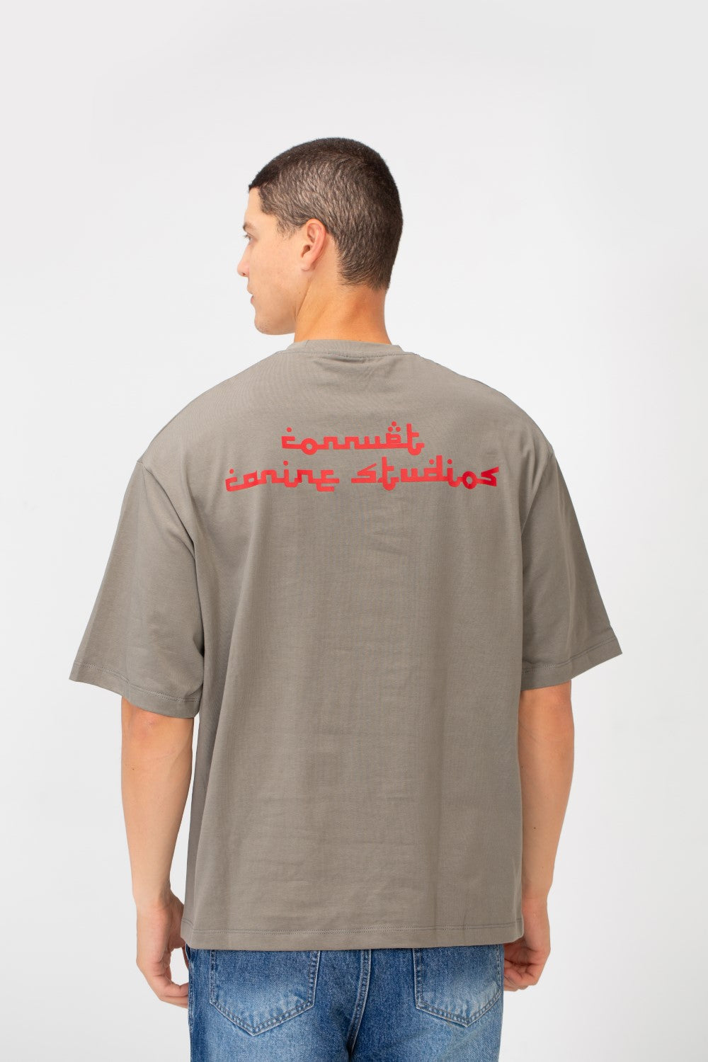 Men’s T-Shirt Oversized Bold Front Balaclava Artwork