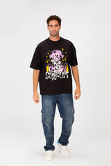 Men’s CK9 Oversized Graphic T-Shirt Cartoon Dog