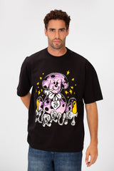 Men’s CK9 Oversized Graphic T-Shirt Cartoon Dog