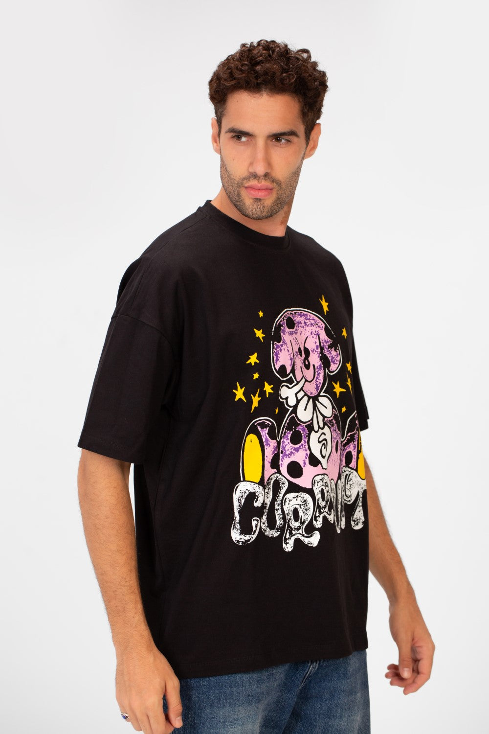 Men’s CK9 Oversized Graphic T-Shirt Cartoon Dog