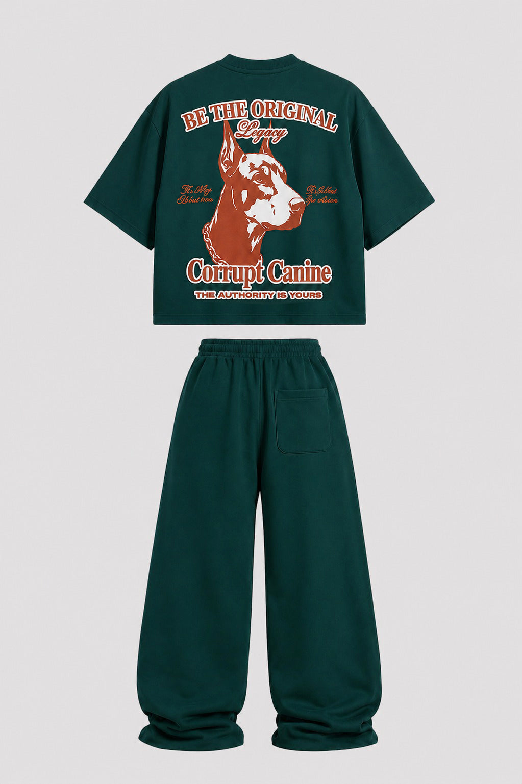 Tomatos Men's Oversized Graphic Sweatpants | Baggy Pants