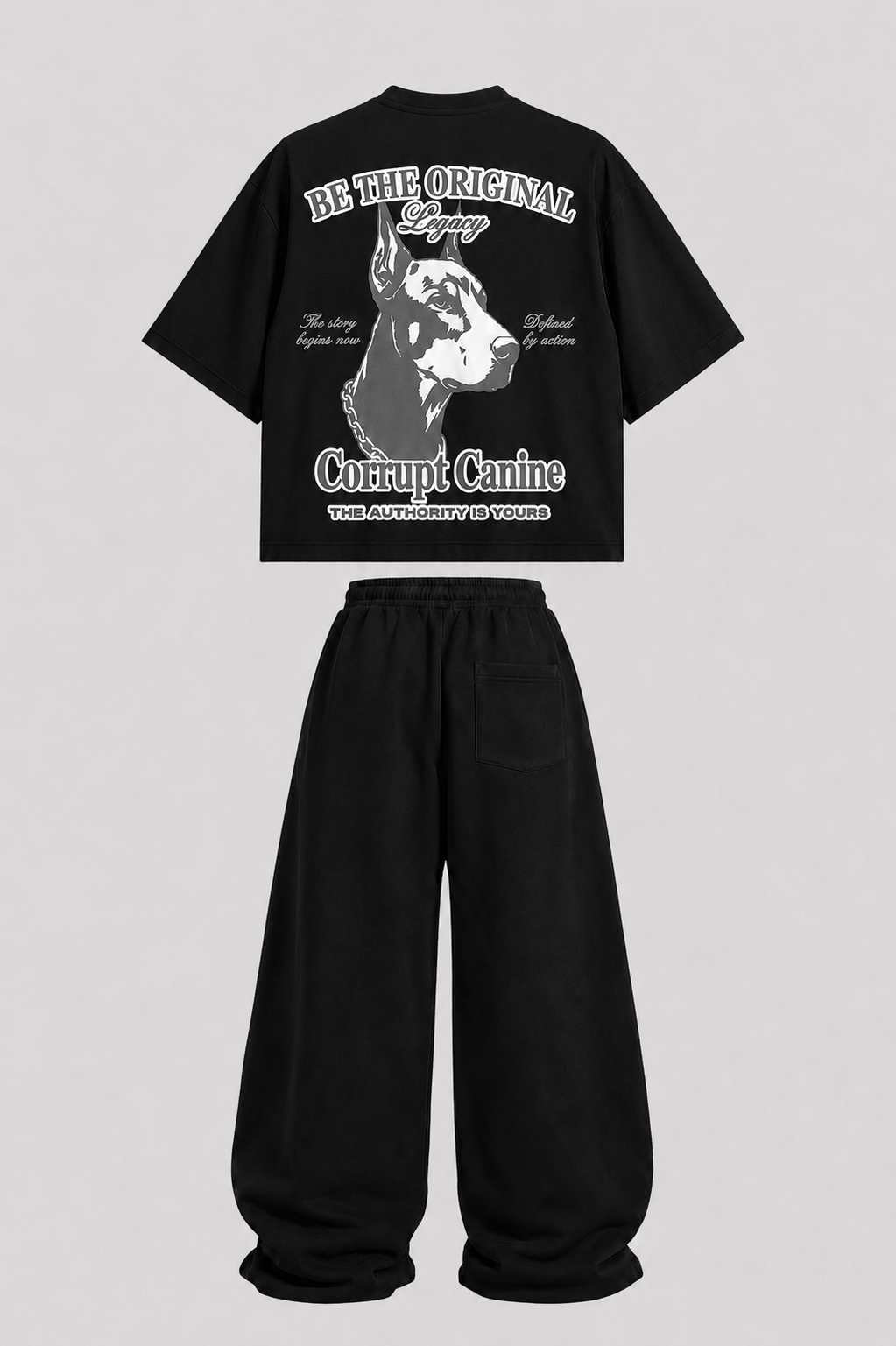 Tomatos Men's Oversized Graphic Sweatpants | Baggy Pants