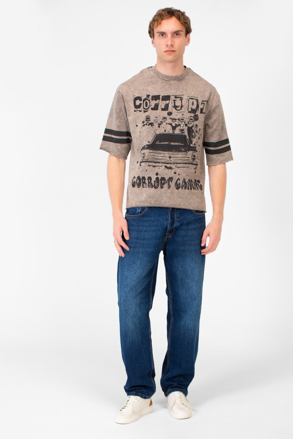 Men’s Vintage Graphic T-Shirt Box Fit Front Artwork