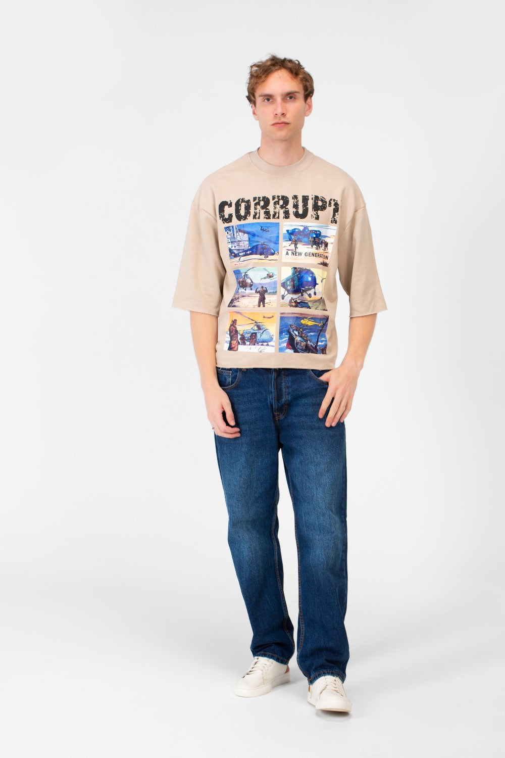 Men’s Graphic T-sHIRT Multi Panel Front Artwork