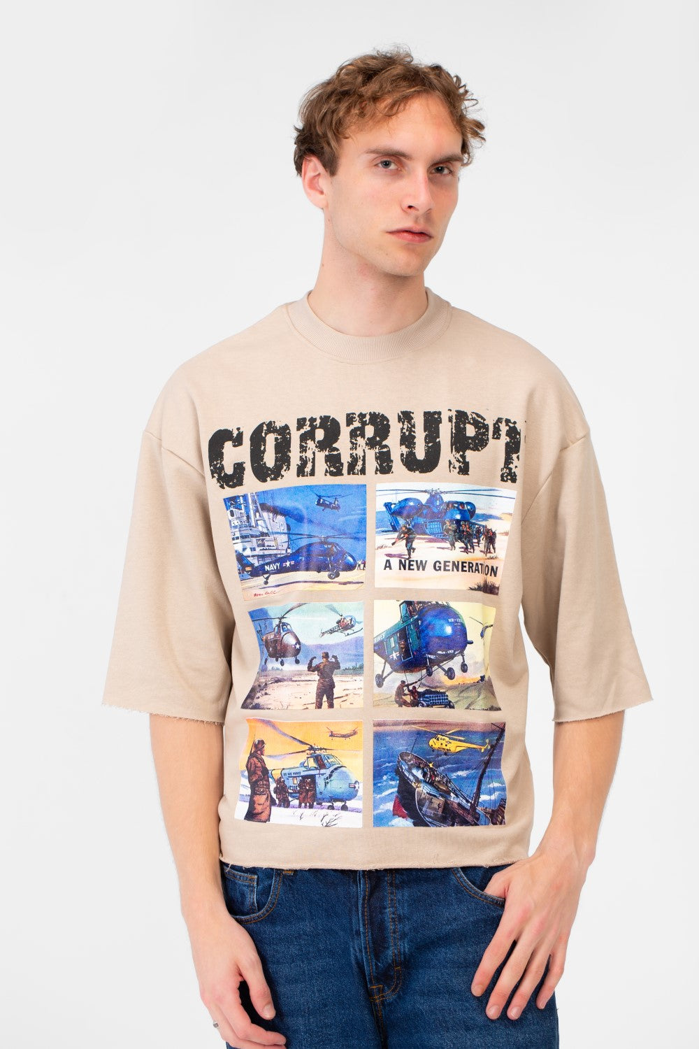 Men’s Graphic T-sHIRT Multi Panel Front Artwork