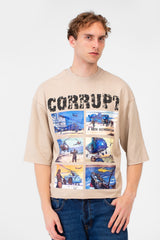 Men’s Graphic T-sHIRT Multi Panel Front Artwork