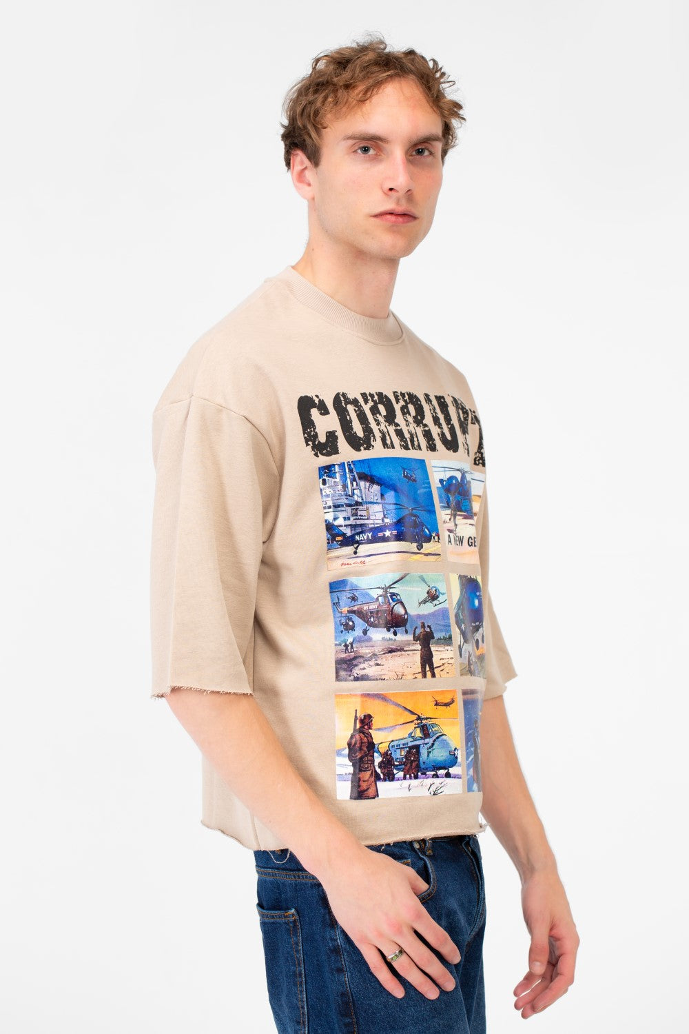 Men’s Graphic T-sHIRT Multi Panel Front Artwork