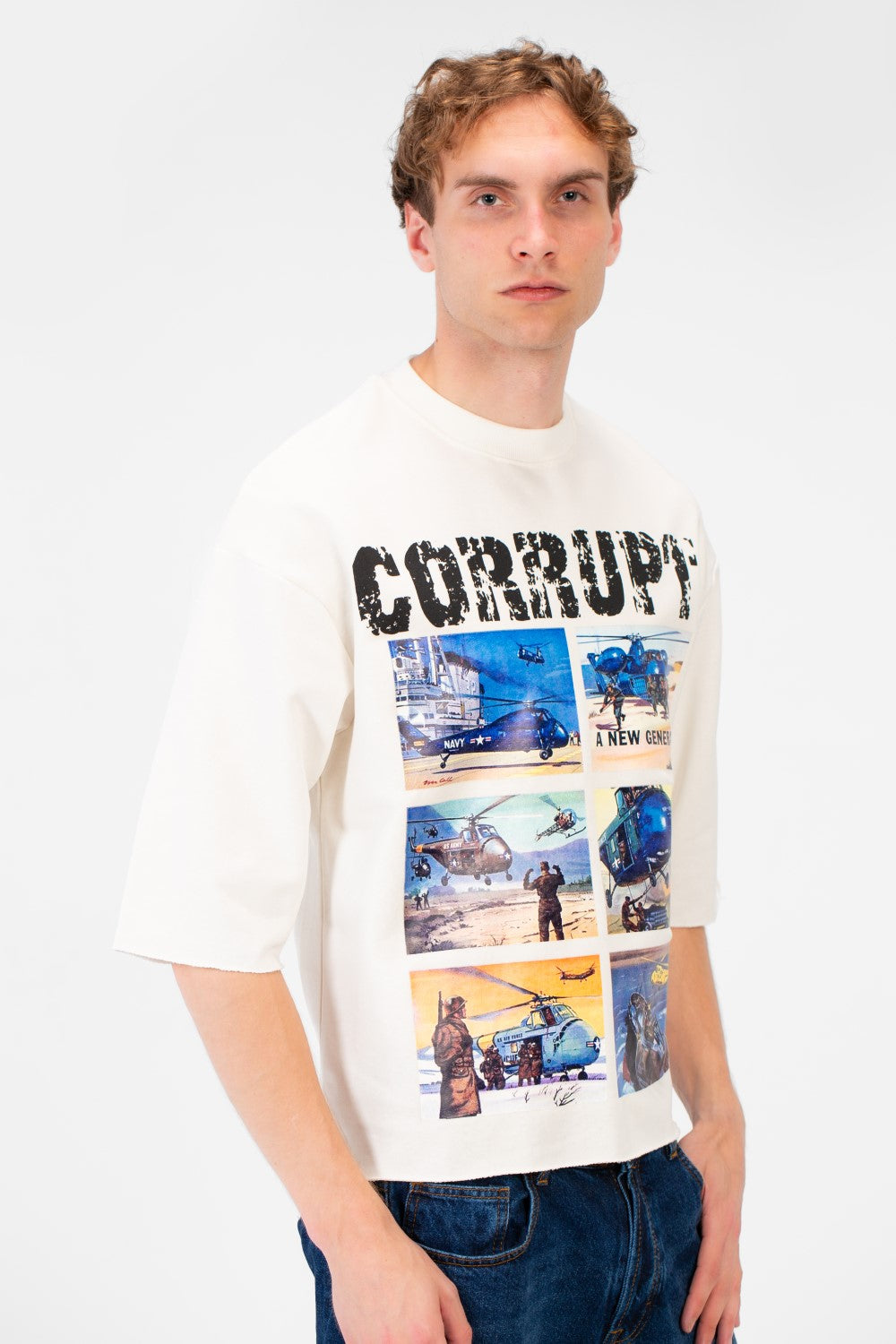 Men’s Graphic T-sHIRT Multi Panel Front Artwork
