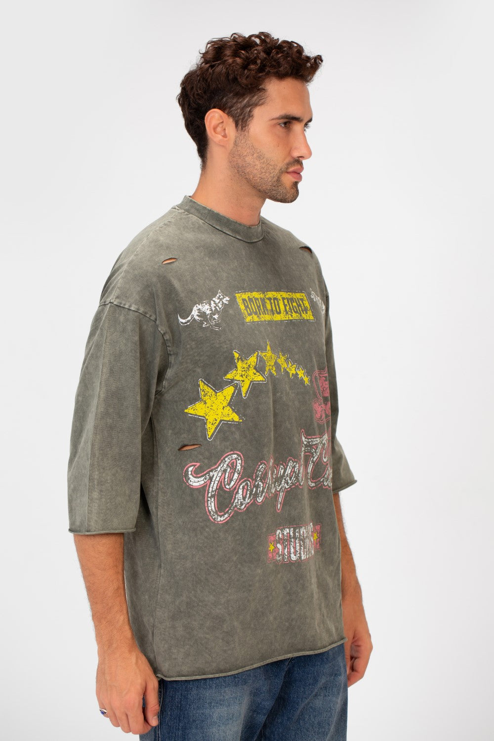 Men’s Graphic T-Shirt Multi Panel Front Artwork