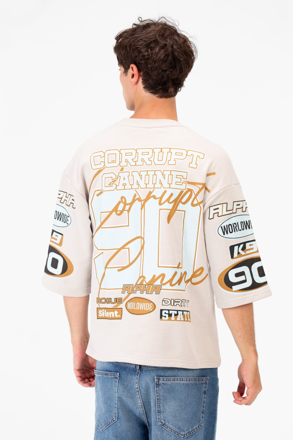 Men’s Graphic T-Shirt All Over Typography Artwork