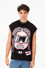 Men’s Sleeveless Graphic T-Shirt Character Artwork