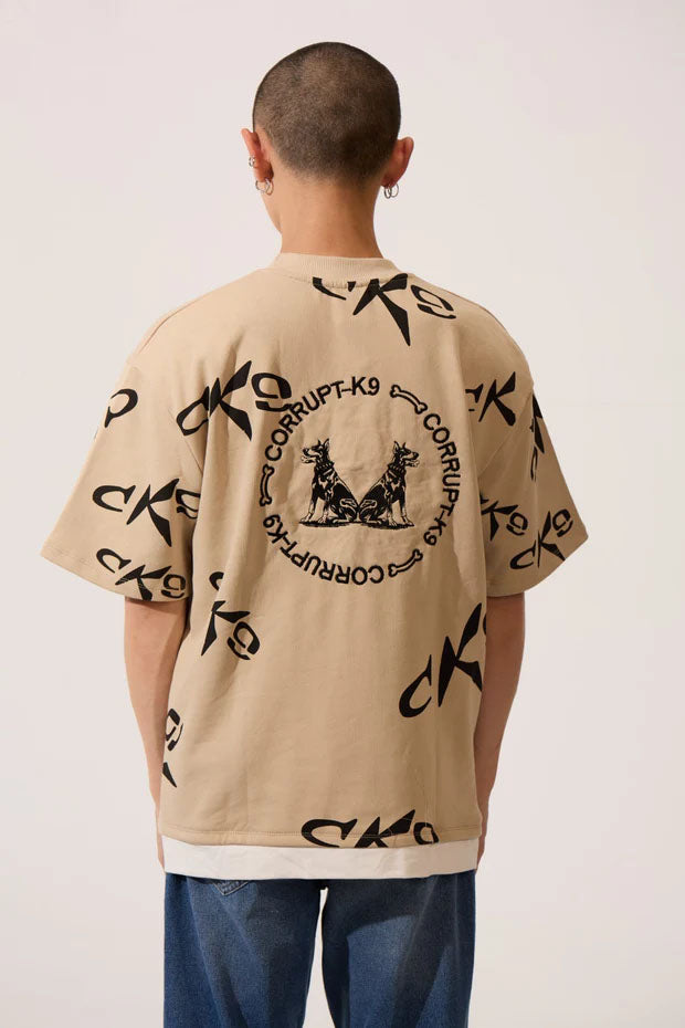 Men’s Graphic T-Shirt All Over Logo Print