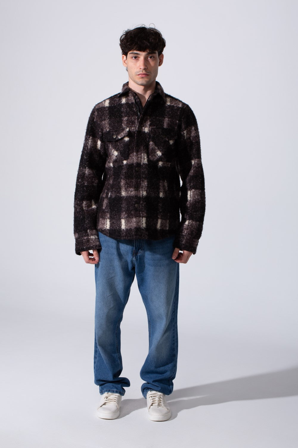 Plaid Padded Men Shirt