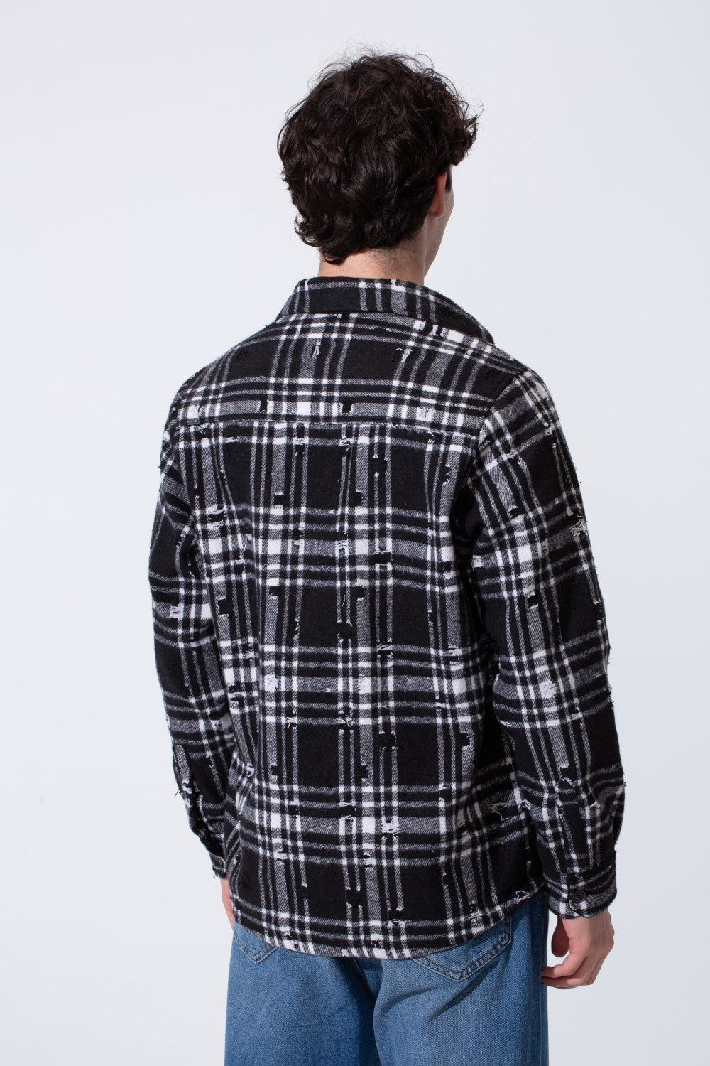 Regular Fit Plaid Padded Men Shirt