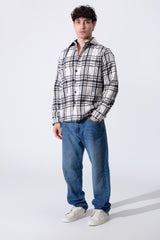 Regular Fit Plaid Padded Men Shirt
