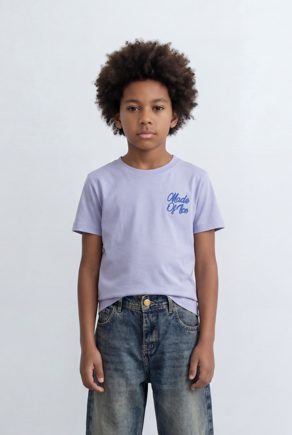 Boy's Back Graphic T-Shirt Raised Typography Casual Everyday Style