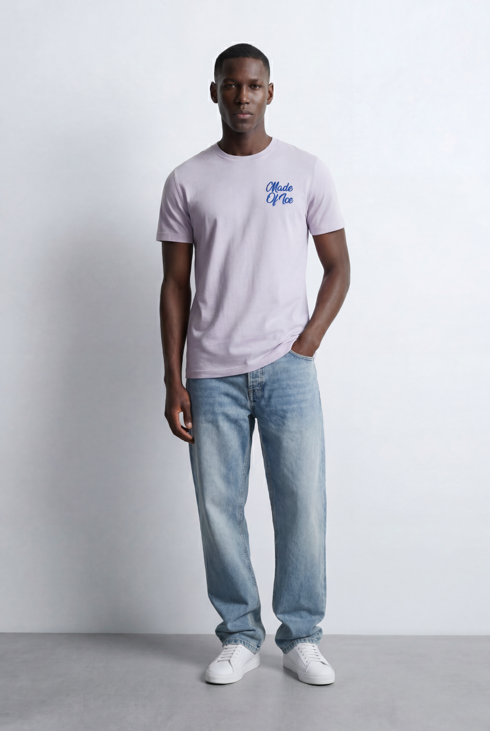 Men’s Back Statement T-Shirt Embossed