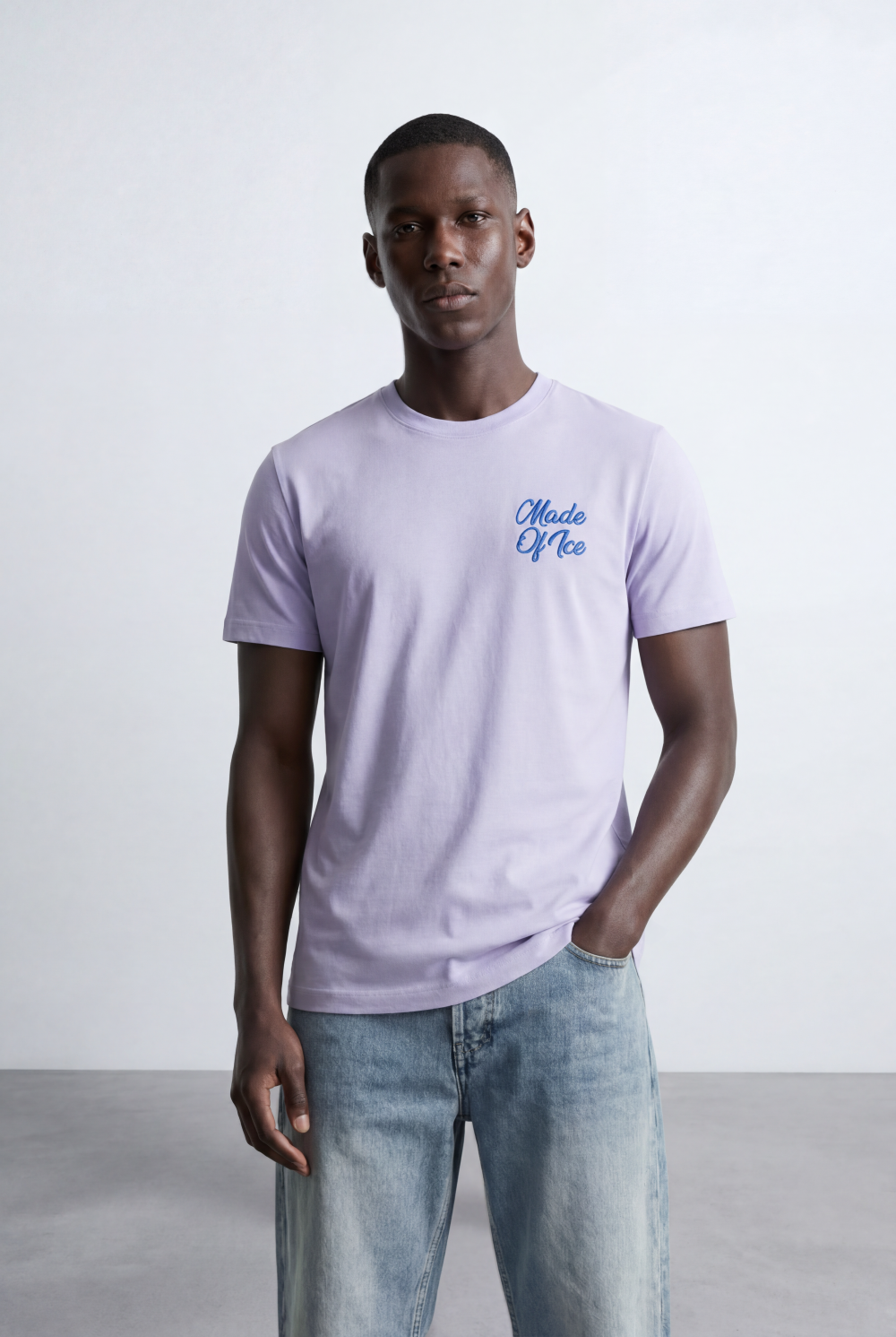 Men’s Back Statement T-Shirt Embossed