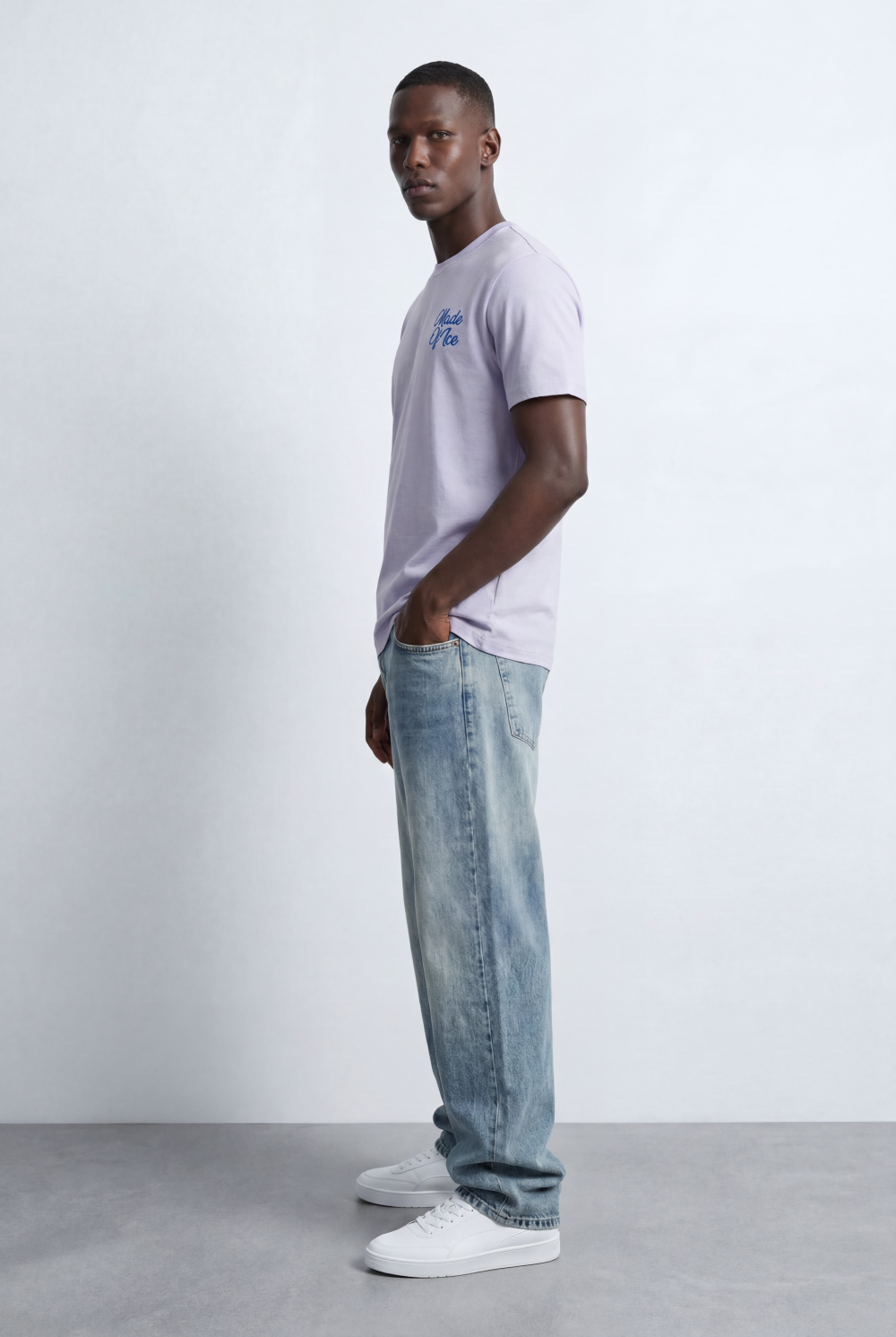 Men’s Back Statement T-Shirt Embossed