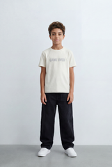 Boy's Graphic T-Shirt Bold Game Over Front Print