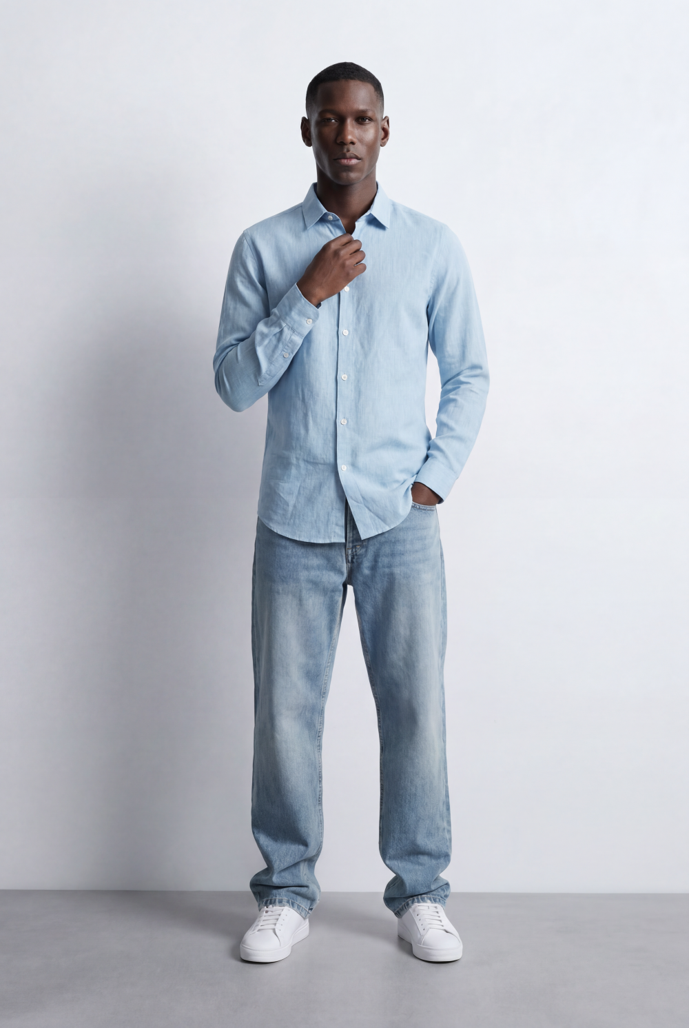 Men’s Smart Casual Shirt Tailored Slim Fit