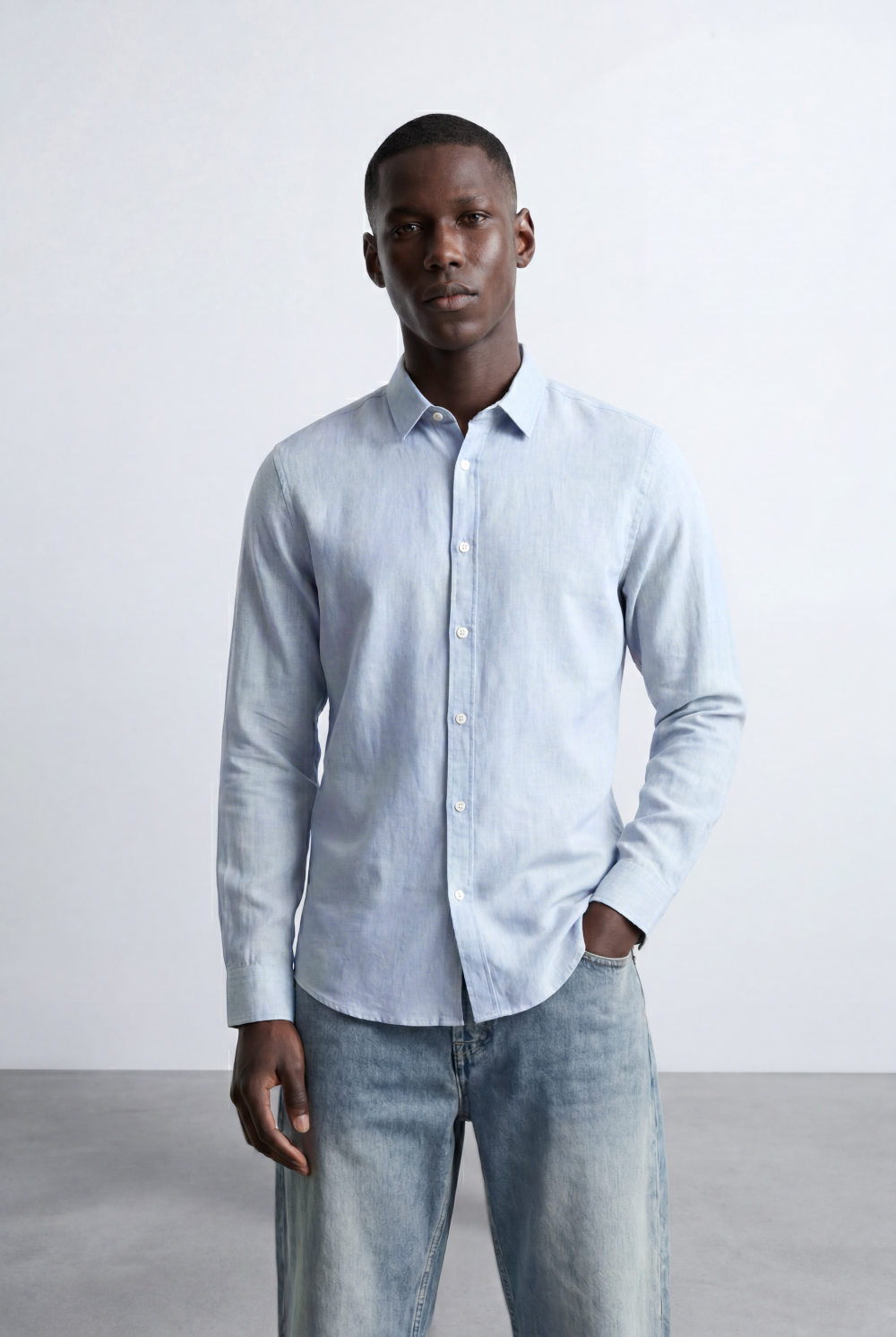Men’s Smart Casual Shirt Tailored Slim Fit
