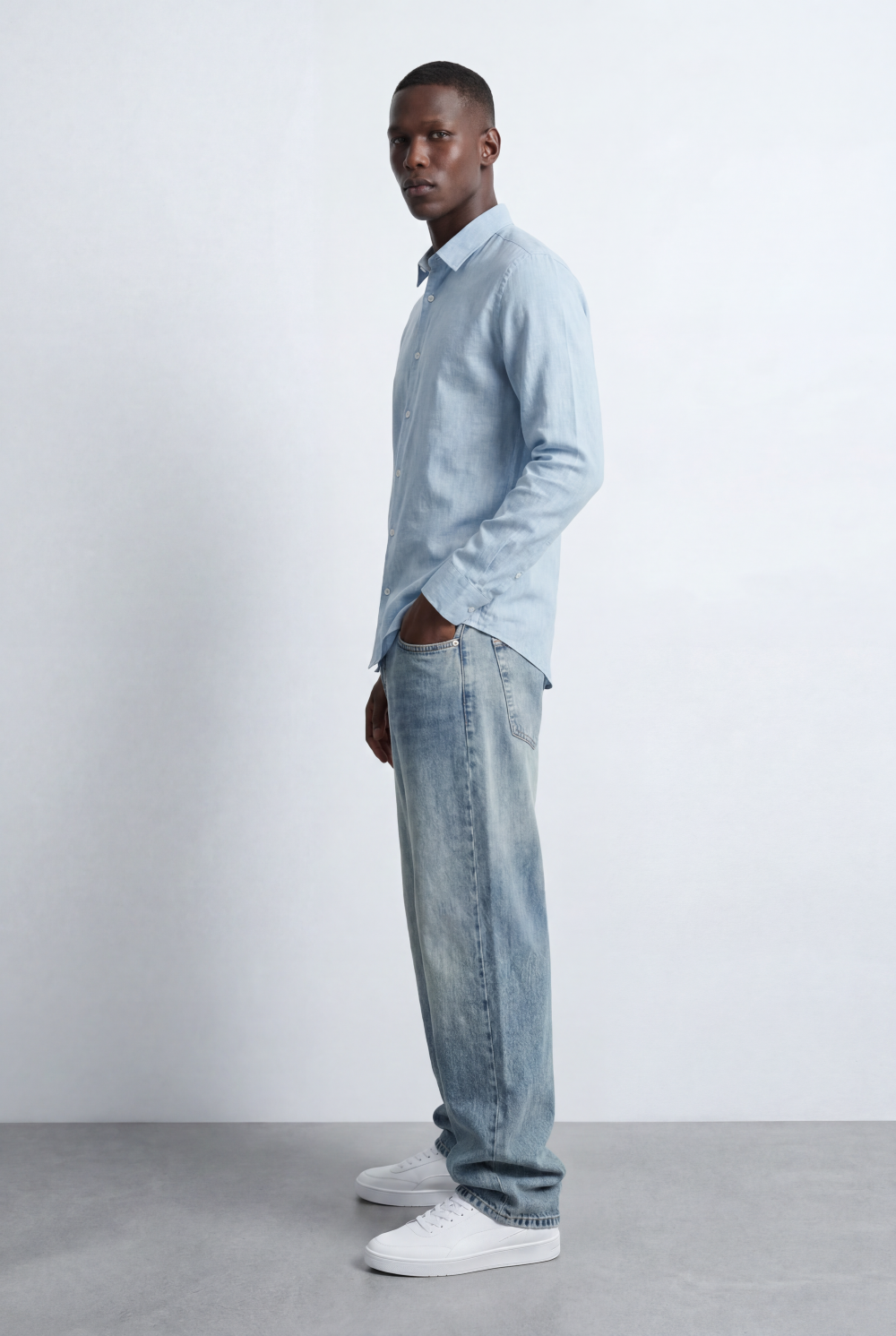 Men’s Smart Casual Shirt Tailored Slim Fit