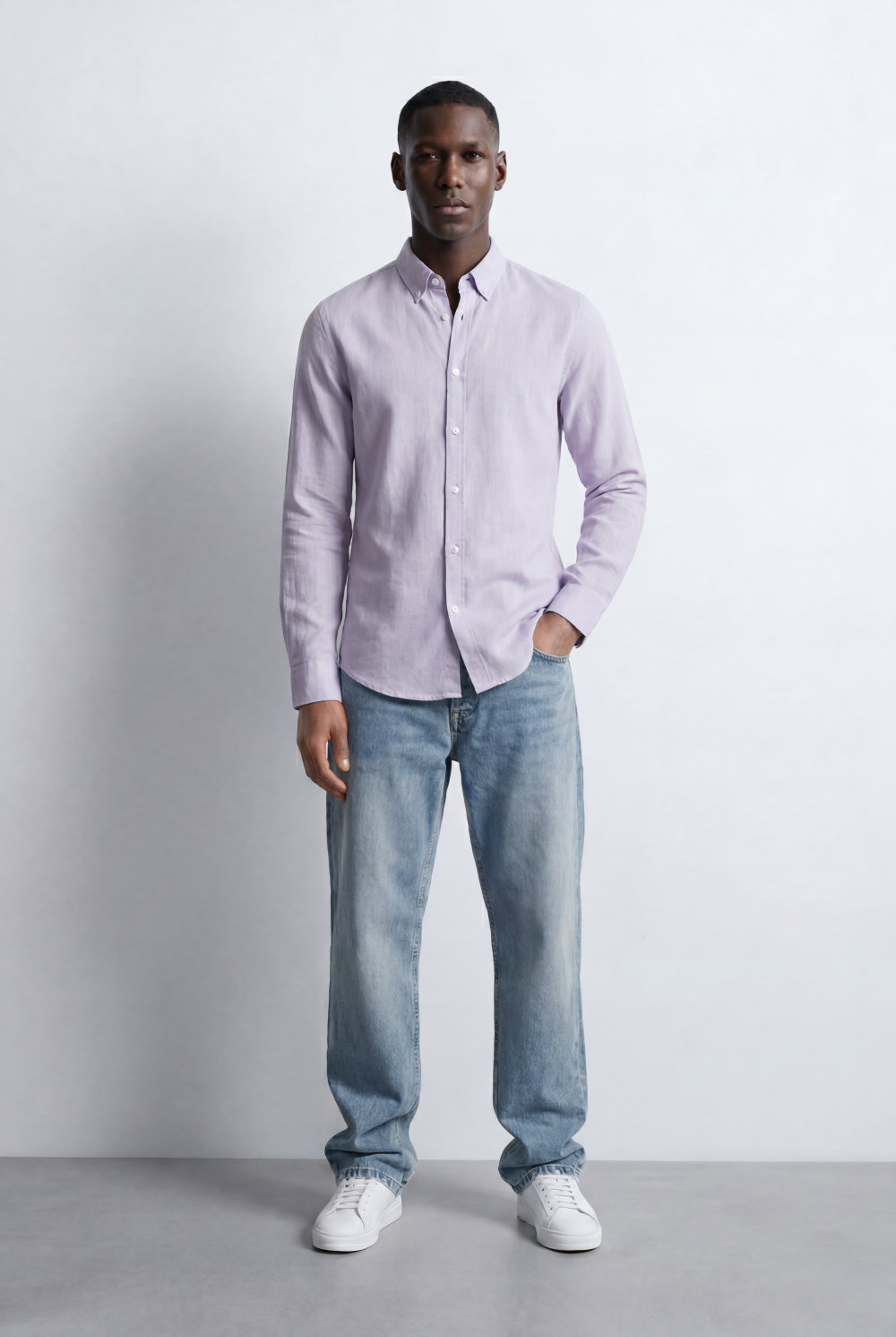 Men’s Smart Casual Shirt Tailored Slim Fit