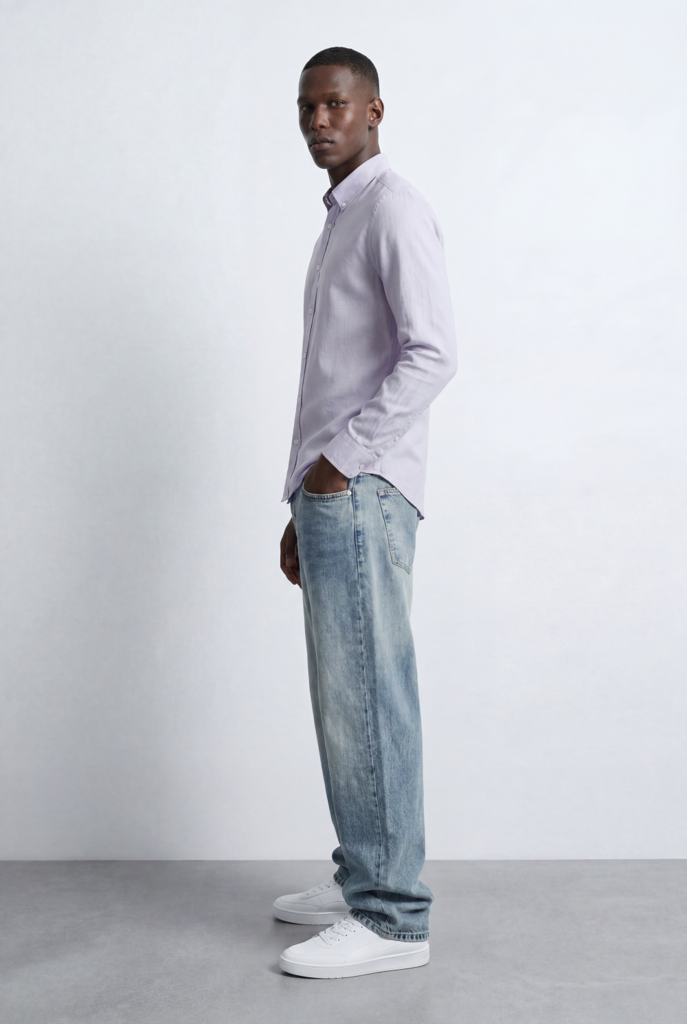 Men’s Smart Casual Shirt Tailored Slim Fit