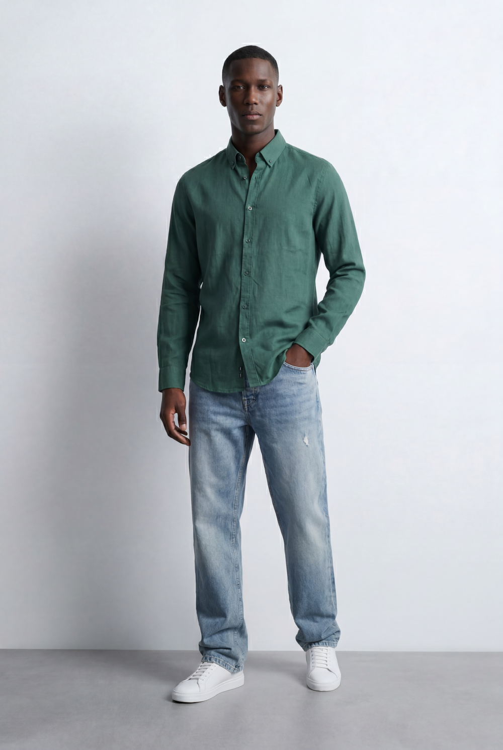 Men’s Smart Casual Shirt Tailored Slim Fit