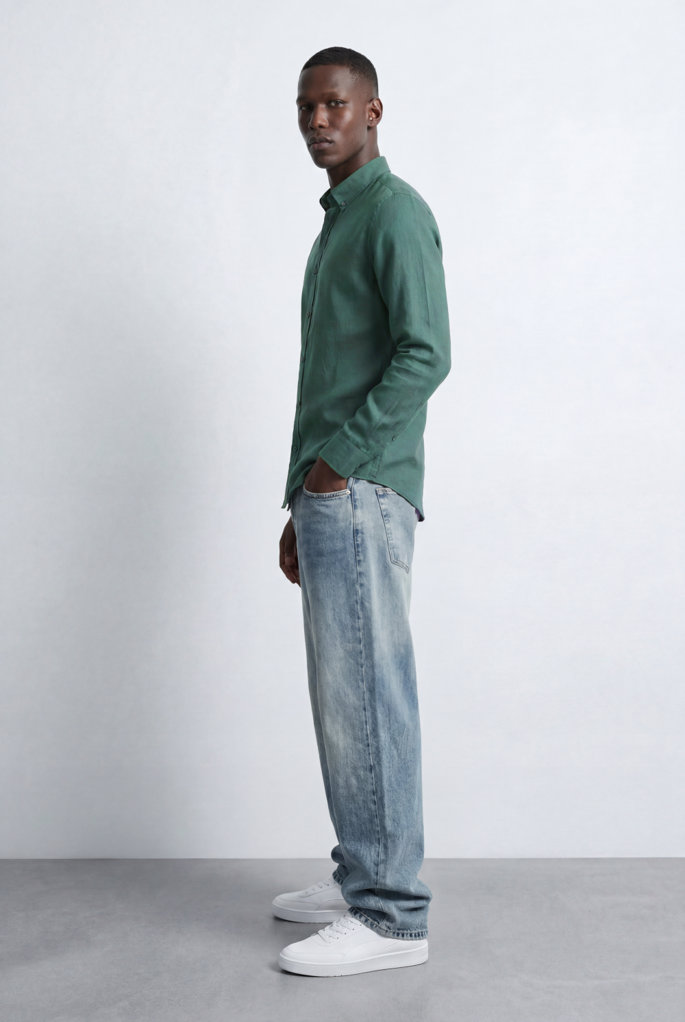 Men’s Smart Casual Shirt Tailored Slim Fit