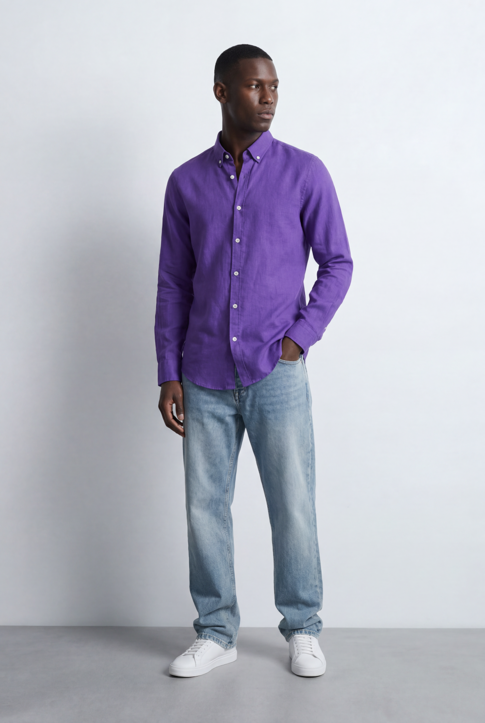 Men’s Smart Casual Shirt Tailored Slim Fit