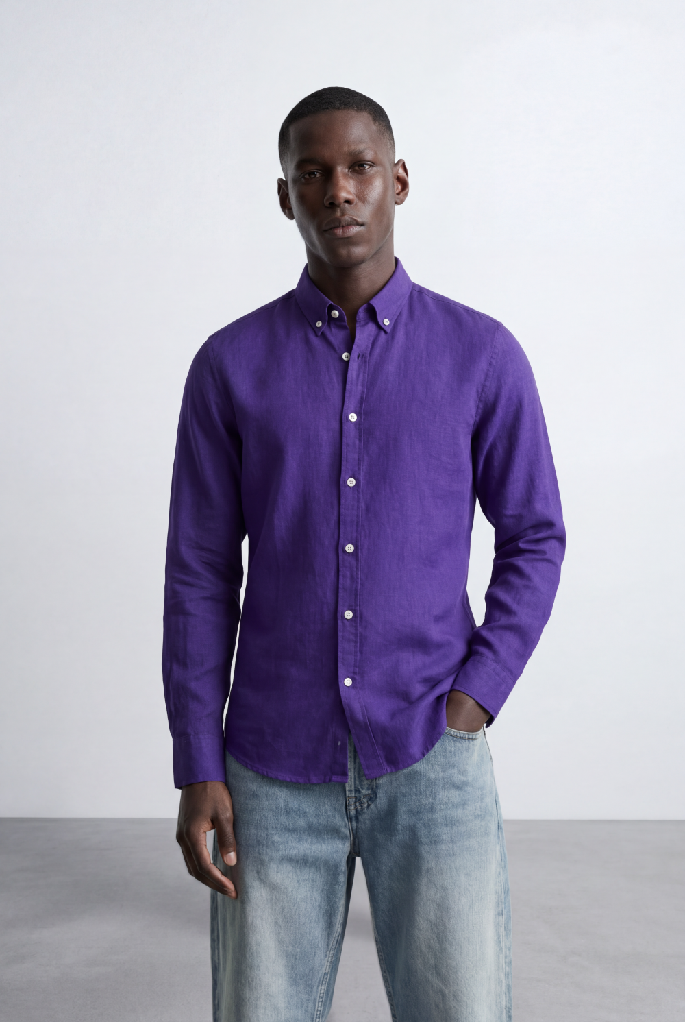 Men’s Smart Casual Shirt Tailored Slim Fit