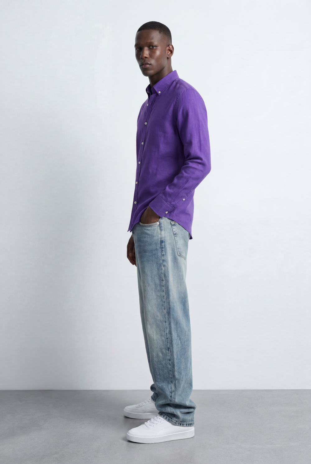 Men’s Smart Casual Shirt Tailored Slim Fit