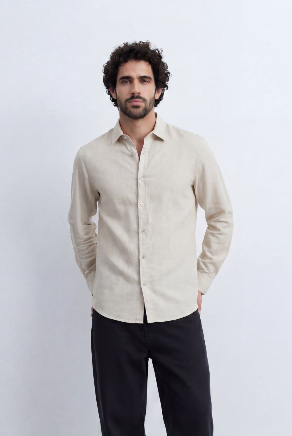 Men’s Smart Casual Shirt Tailored Slim Fit