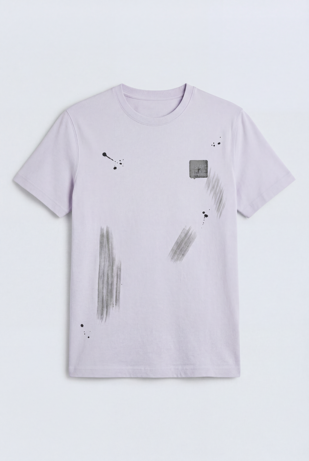 Men’s Graphic Bold Typography Back Slim Fit T-Shirt