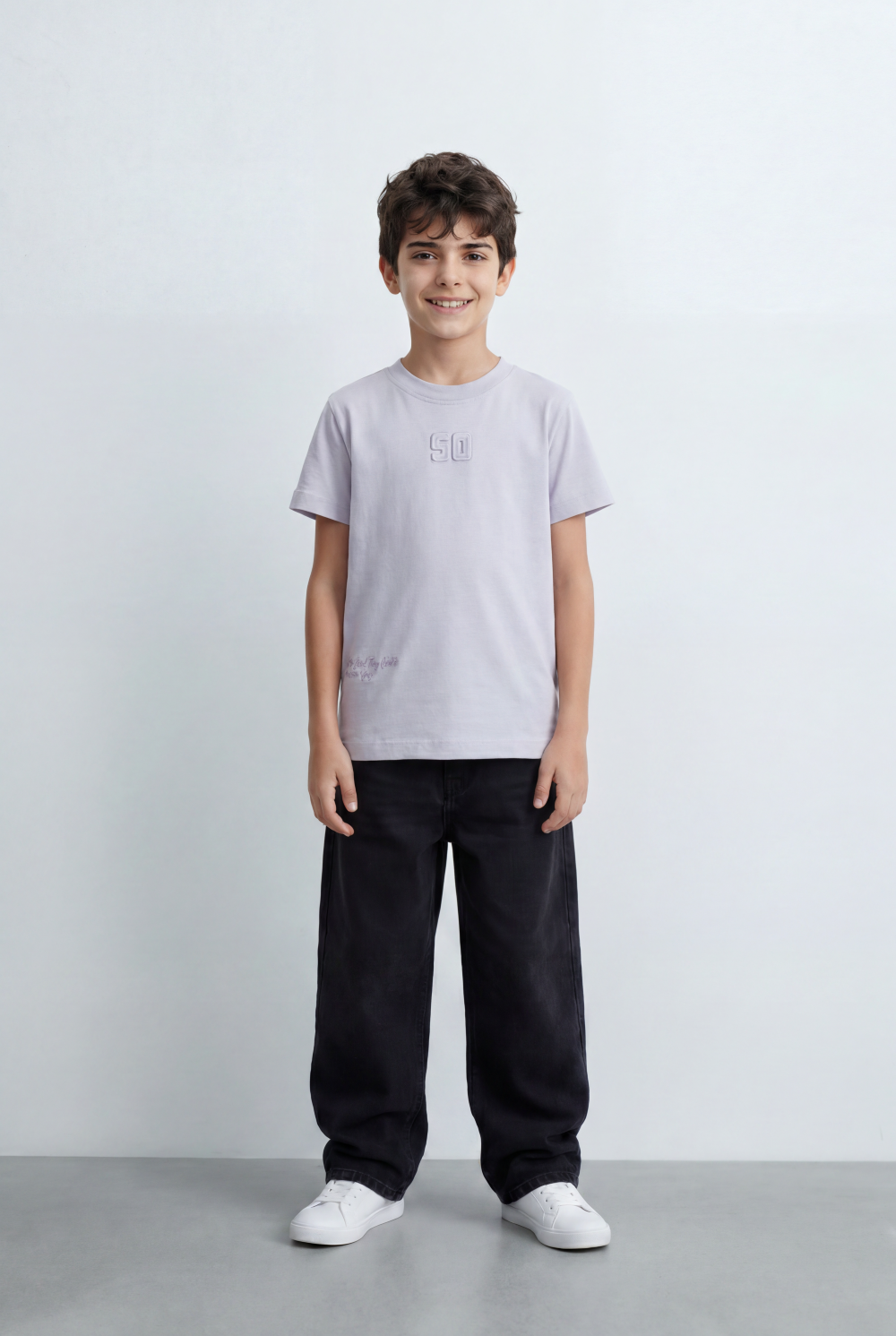 Boy's Graphic T-Shirt With Raised 50 Chest Detail