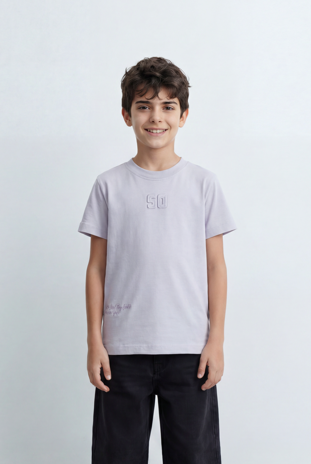 Boy's Graphic T-Shirt With Raised 50 Chest Detail
