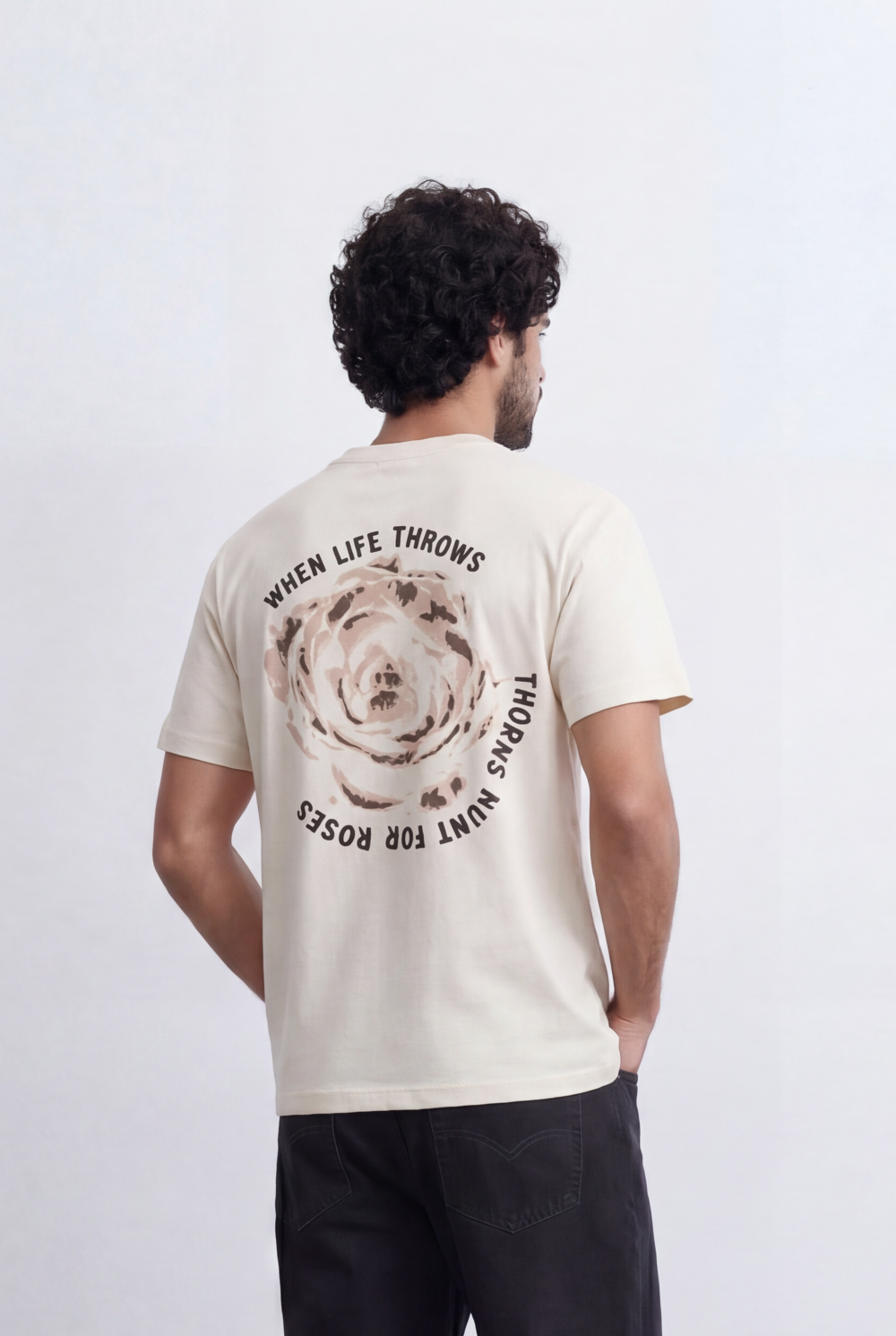 Men’s Graphic T-Shirt Abstract Rose Artwork