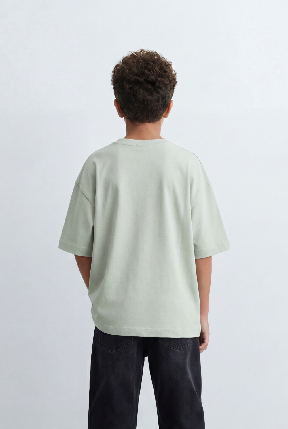 Boy's Oversized Graphic T-Shirt Bold Front Artwork