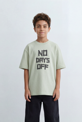 Boy's Oversized Graphic T-Shirt Bold Front Artwork