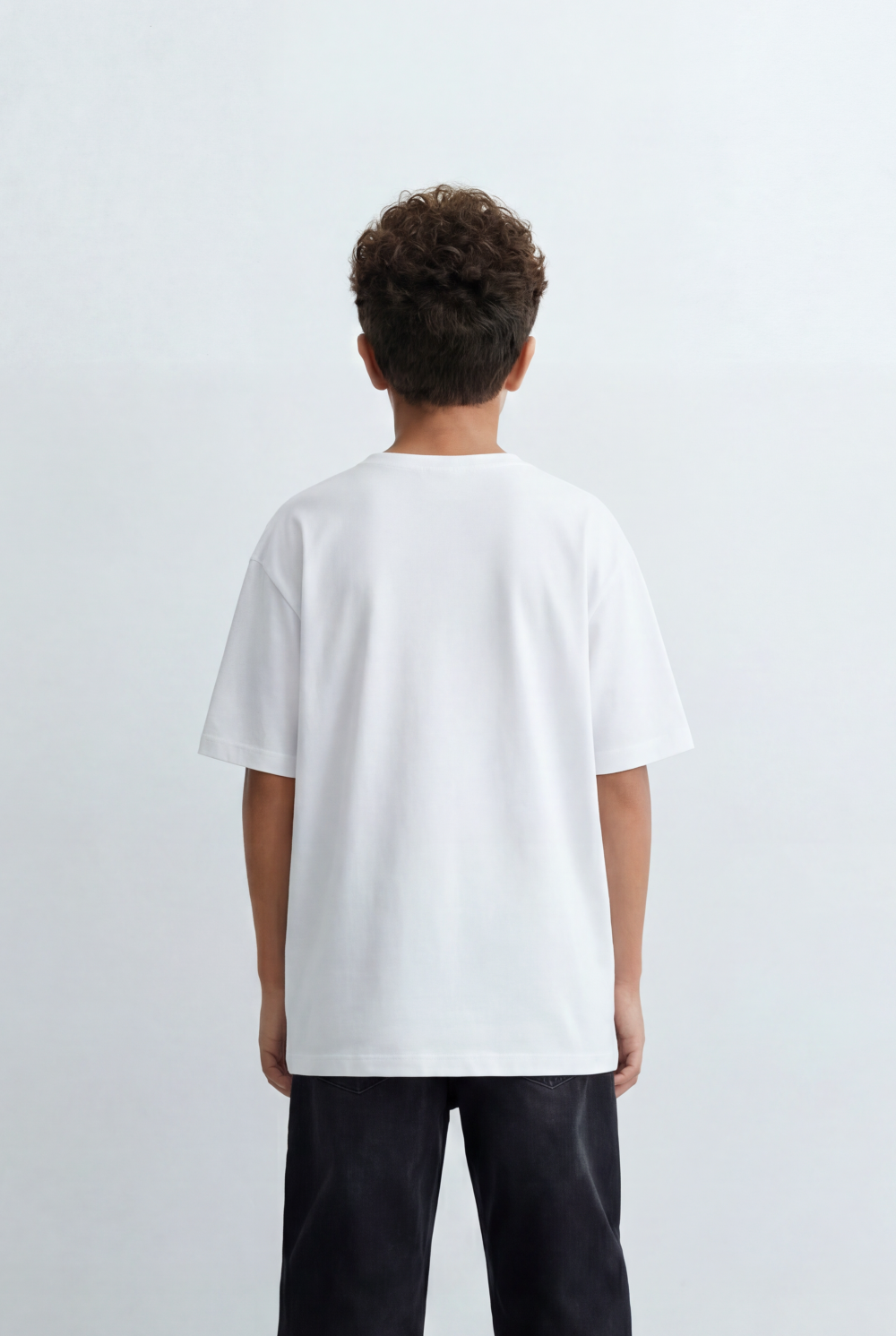 Boy's Oversized Graphic T-Shirt Bold Front Artwork