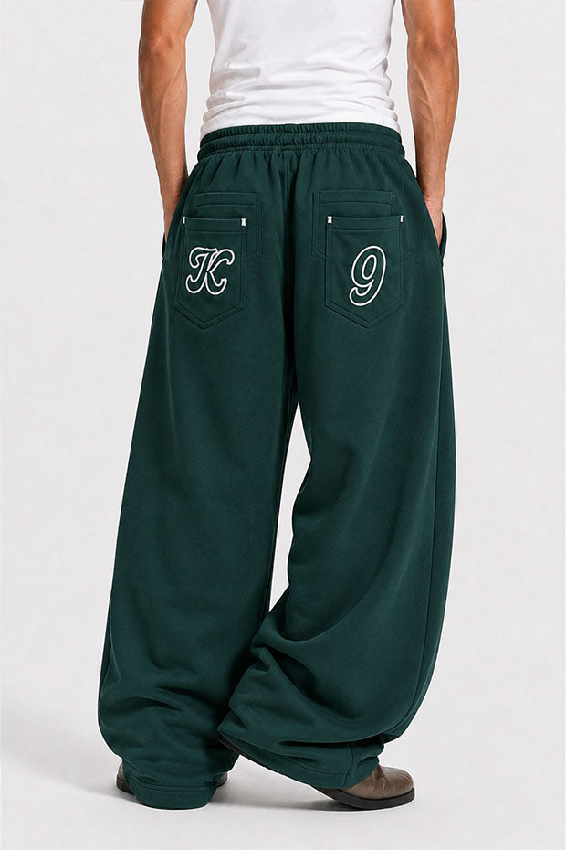 Tomatos Men's Wide-Leg Sweatpants | Oversized Fleece Pants