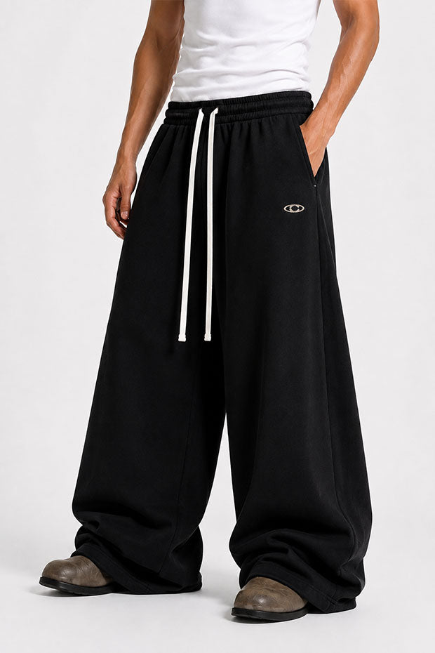 Tomatos Men's Wide-Leg Sweatpants | Oversized Fleece Pants