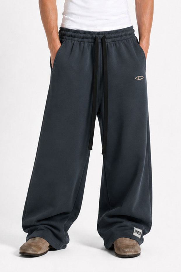 Tomatos Men's Wide-Leg Sweatpants | Oversized Fleece Pants