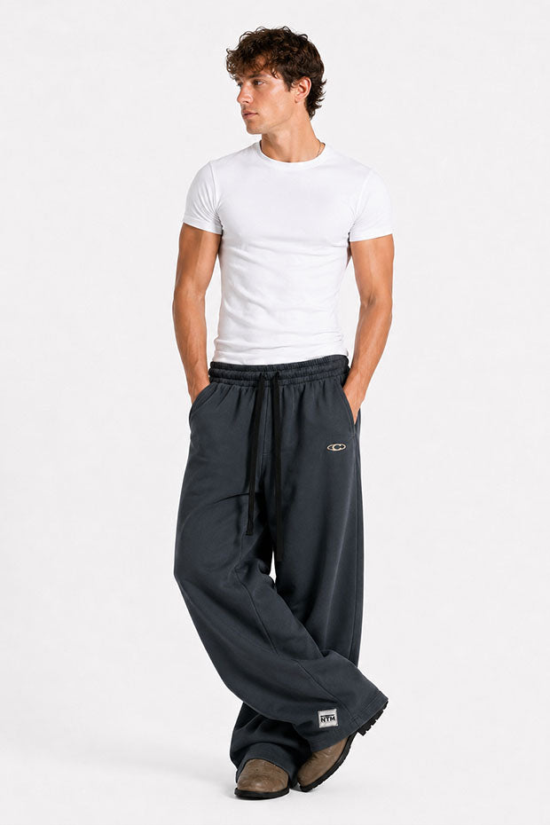 Tomatos Men's Wide-Leg Sweatpants | Oversized Fleece Pants