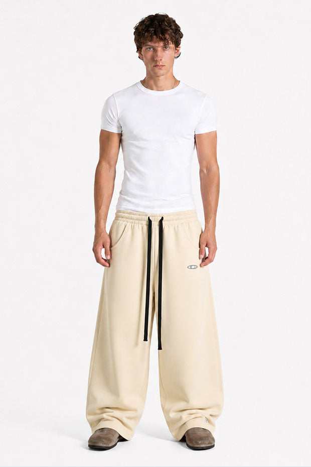 Tomatos Men's Wide-Leg Sweatpants | Oversized Fleece Pants