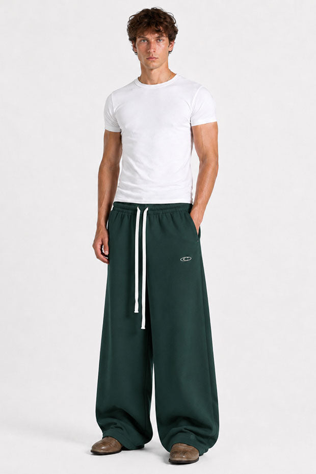 Tomatos Men's Wide-Leg Sweatpants | Oversized Fleece Pants