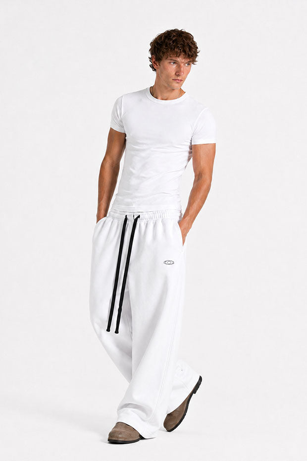 Tomatos Men's Wide-Leg Sweatpants | Oversized Fleece Pants