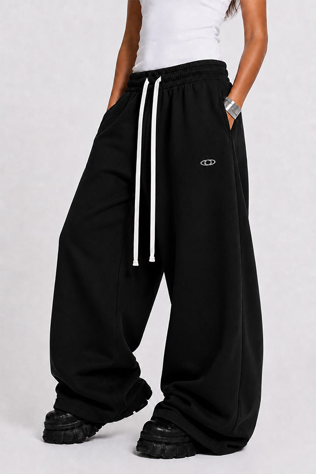 Tomatos Men's Wide-Leg Sweatpants | Oversized Fleece Pants